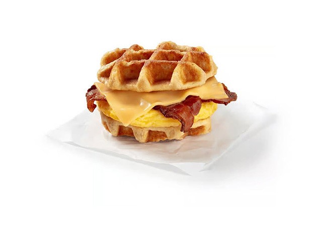 Bacon Egg & Cheese Waffle Sandwich