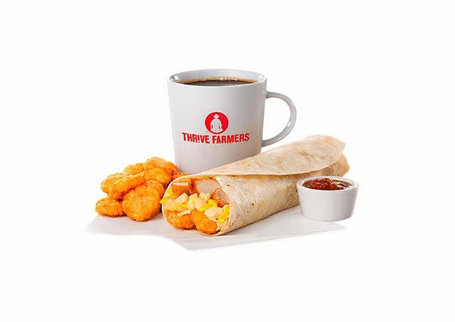 Hash Brown Scramble Burrito Meal