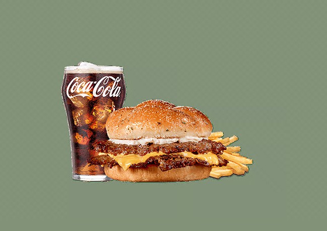 Garlic Double Steakburger Combo