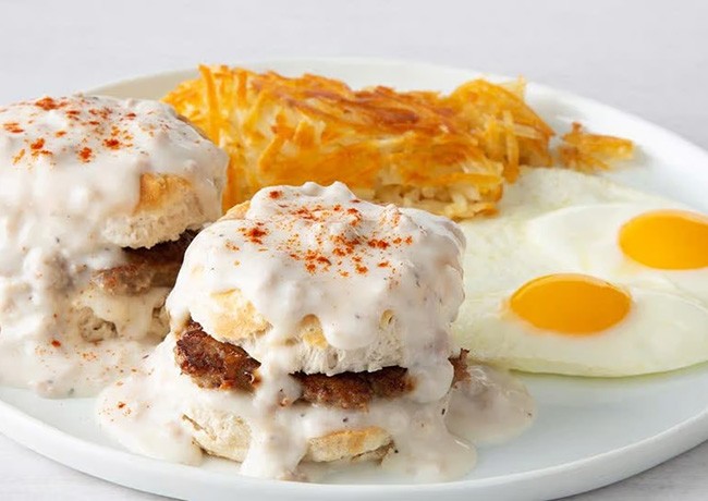 Biscuits & Gravy with Eggs